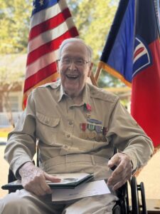 Bill Krucke '51 With WWII Medals